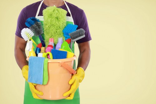 Deep cleaning team preparing equipment before a safety-checked cleaning job