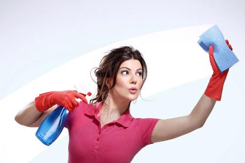 Upholstery cleaning process for a fabric sofa in Fulham